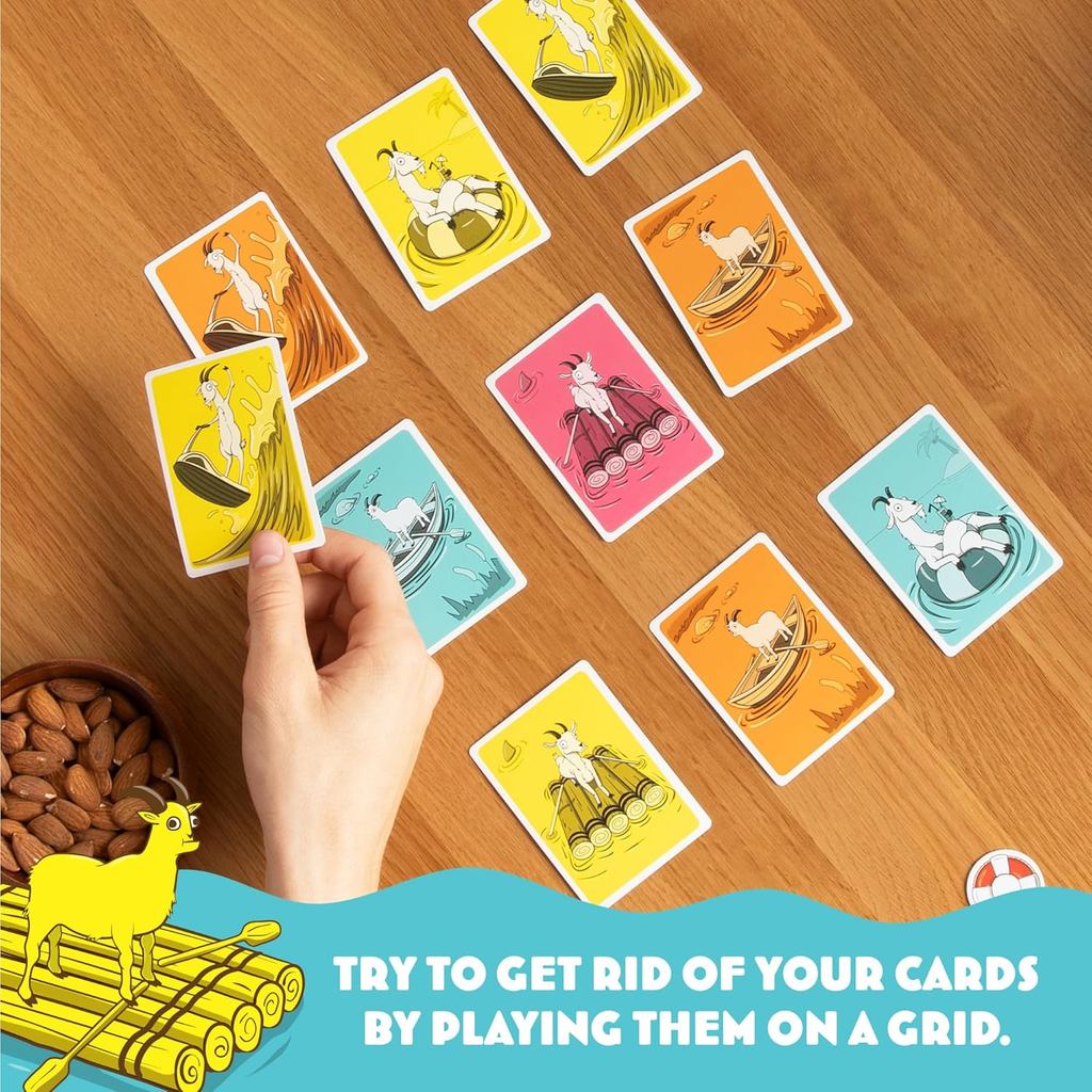 Exploding Kittens Presents: Row Your Goat - A Rapid Fire Tic Tac Toe Game - 2-6 Players - Ages 7+