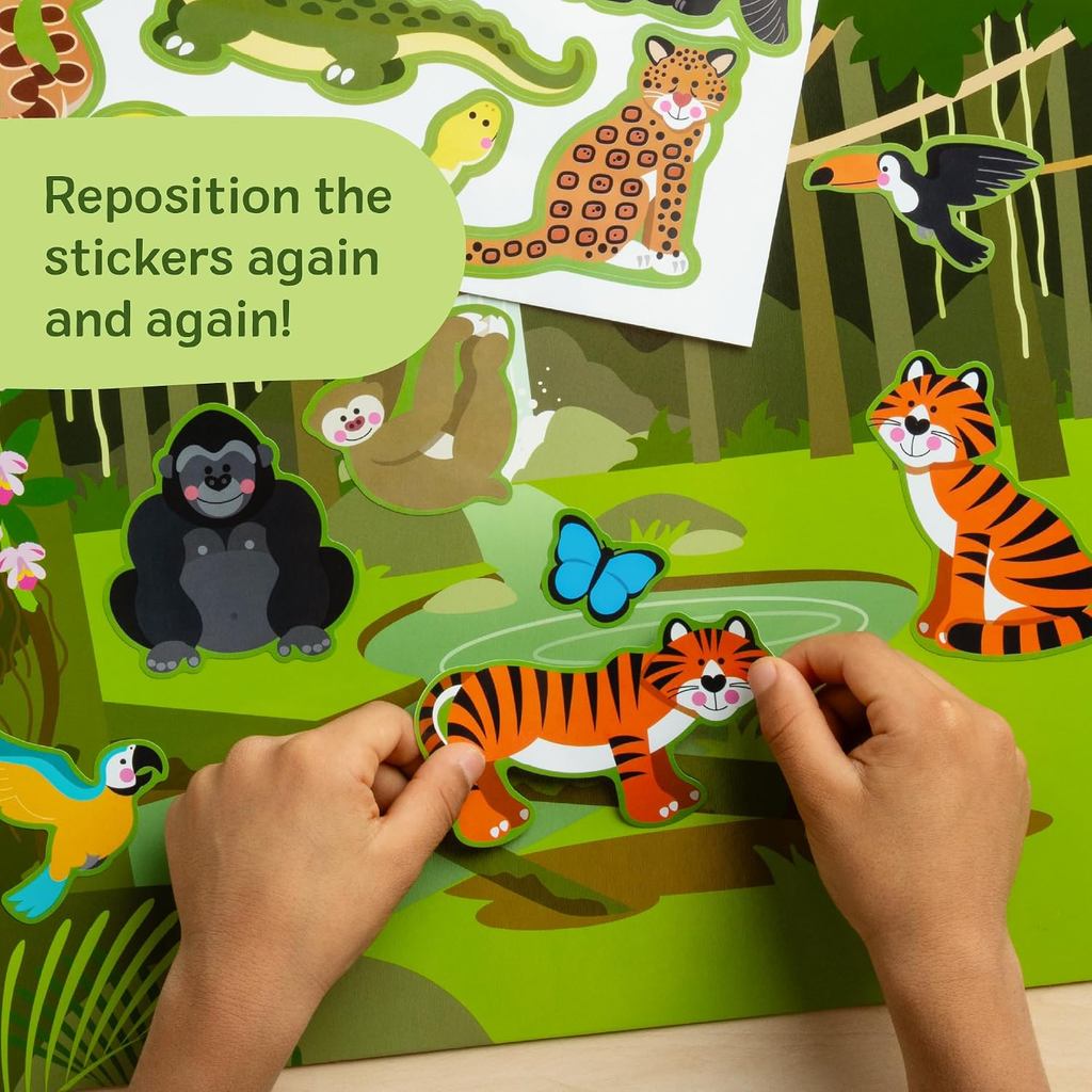 Melissa & Doug Reusable Sticker Pad: Habitats - 150+ Stickers for Kids Ages 4+