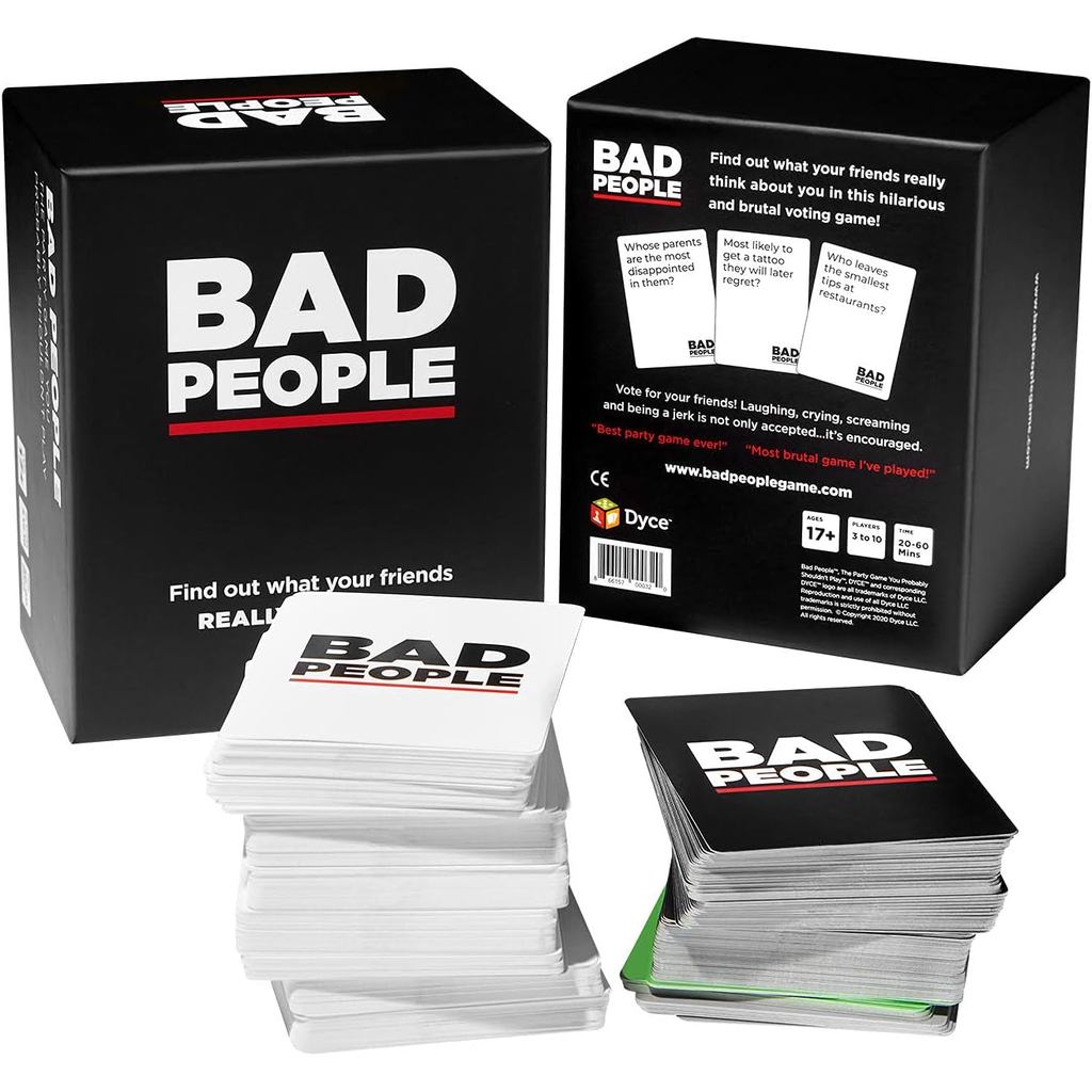 Bad People Base Game / Expansion Adult Party Game