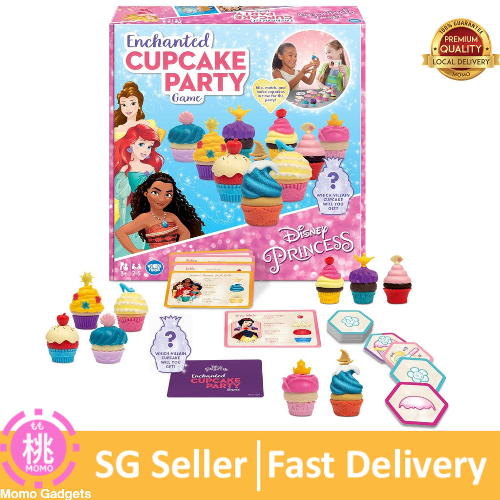 Wonder Forge Disney Princess Enchanted Cupcake Party Game - Exciting Matching Game | Fun for Kids & Adults