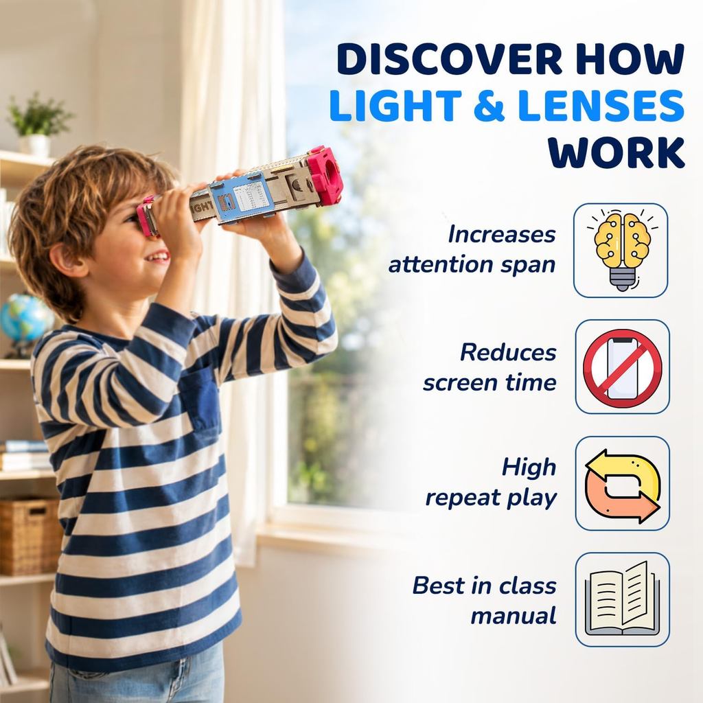 Smartivity DIY Telescope STEM Toy for Kids 8-14 Years