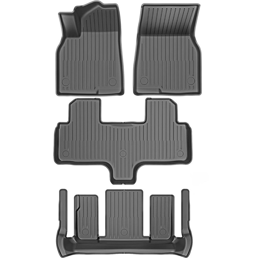 Floor Mats for SG Tesla Model YL 2026 2027 All Weather 7Pcs  Cargo Liners Full Set All Weather TPE