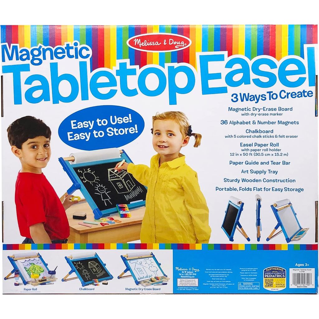 Melissa and Doug MD2790 Magnetic Tabletop Easel (42 Pieces)