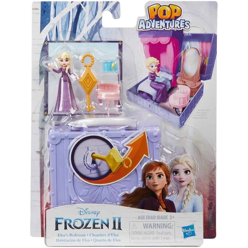 Disney Frozen Pop-Up Adventure Elsa's Room Playset with Handle, Includes Elsa Doll, Diary, Chair and Blanket