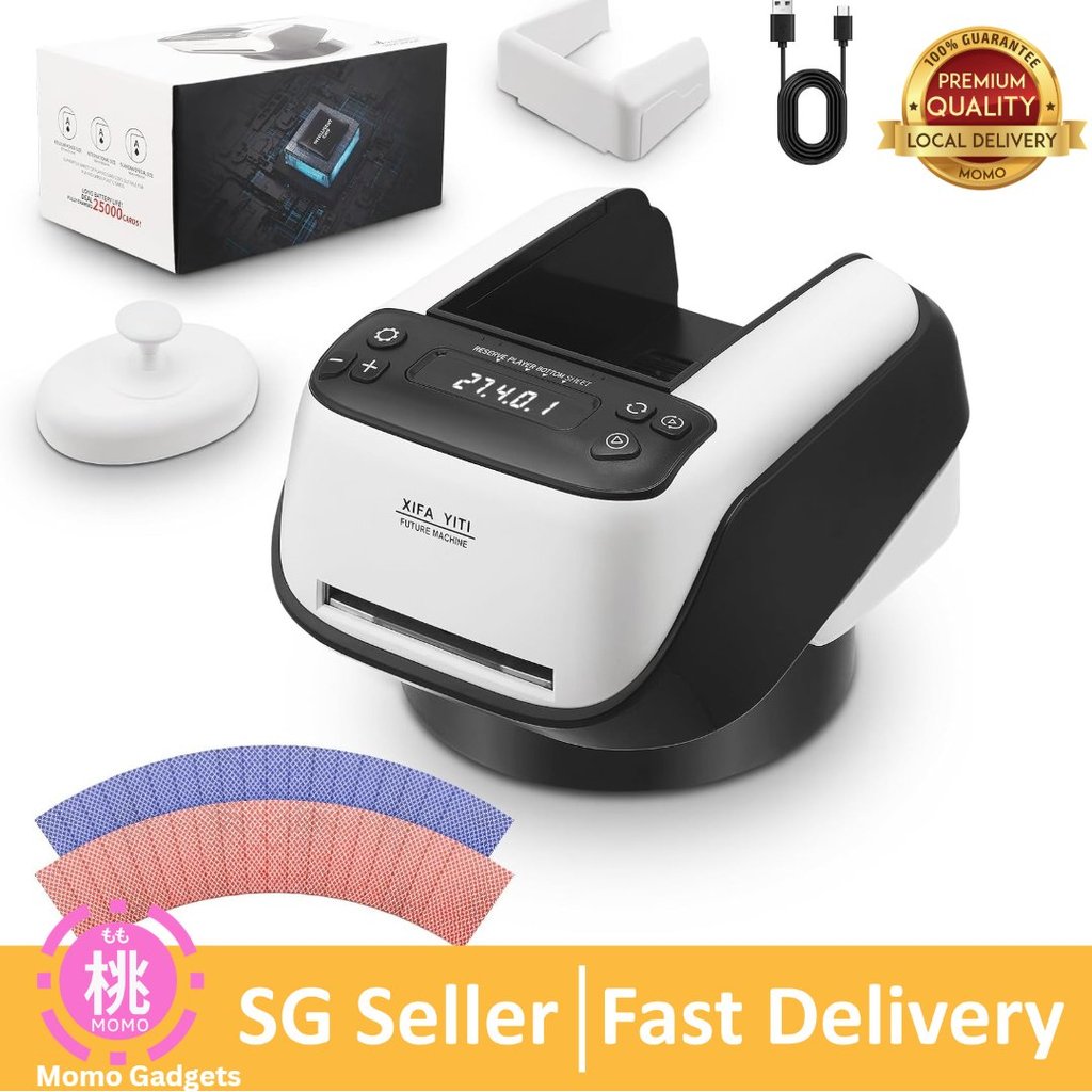 (SG) Auto Card Shuffler & Deal Machine | Texas Poker Automatic Card Dispenser for 8 Players Dealing Mahjong Uno