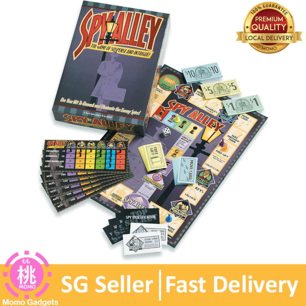Spy Alley - Mensa Award-Winning Strategy Game - Ages 8+ for 2-6 Players - Family Game Night Fun