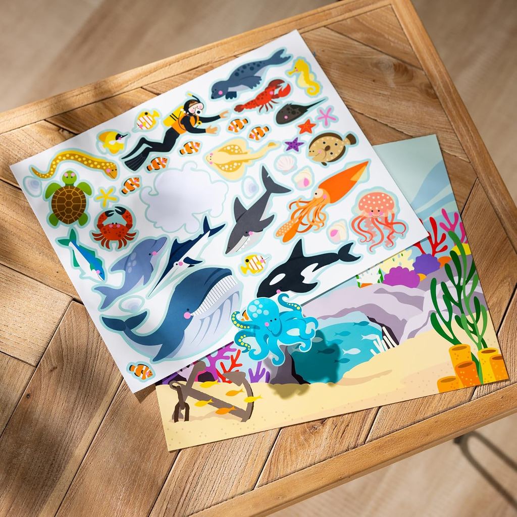 Melissa & Doug Reusable Sticker Pad: Habitats - 150+ Stickers for Kids Ages 4+