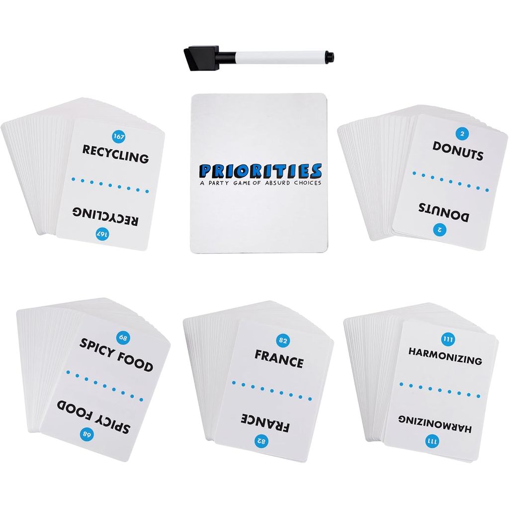 Priorities Game | A Party Game of Absurd Choices | Hilarious Card Games | Ages 14+ | 2+ Players | 30 Mins.