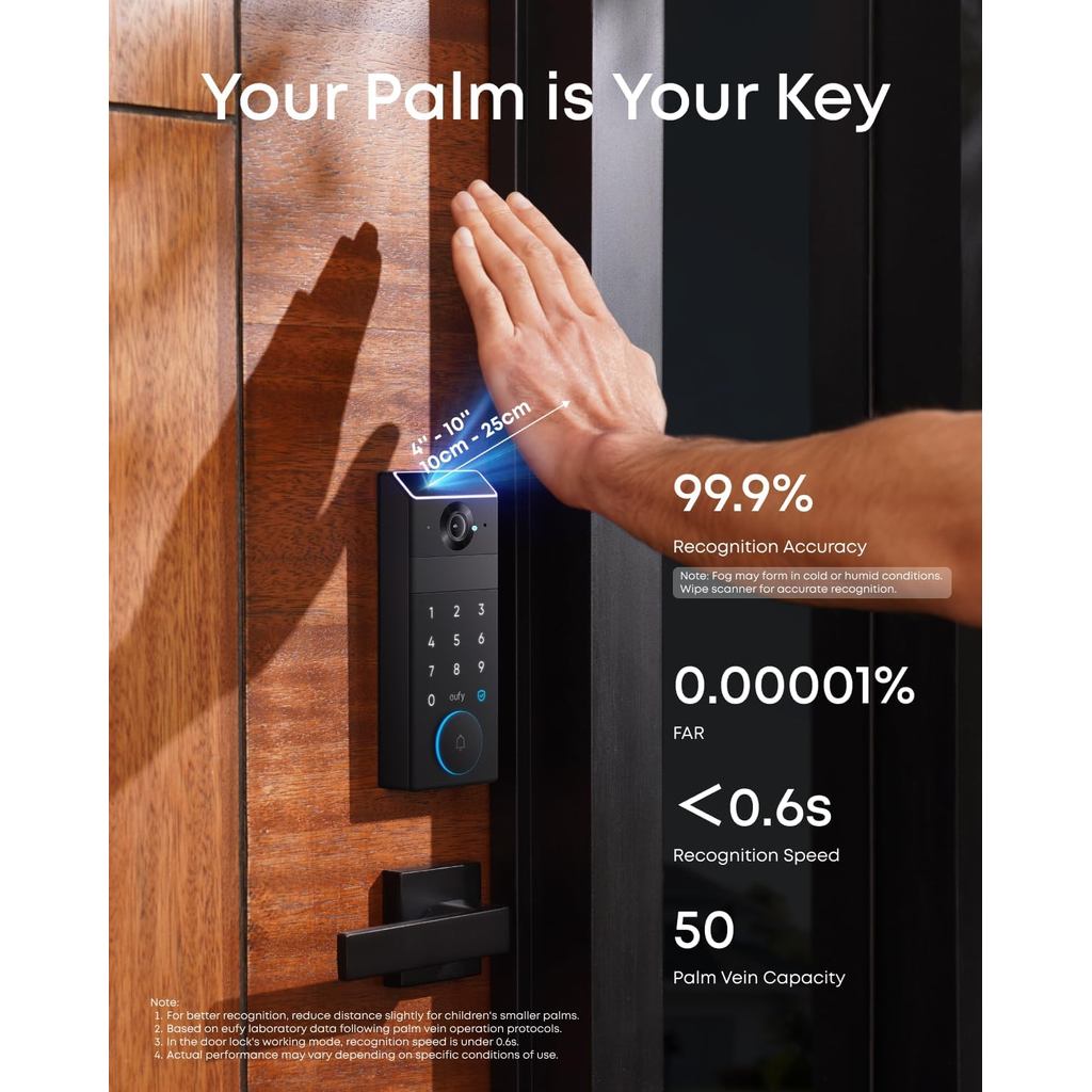 eufy Security Smart Lock FamiLock S3 Max with Palm Vein Recognition