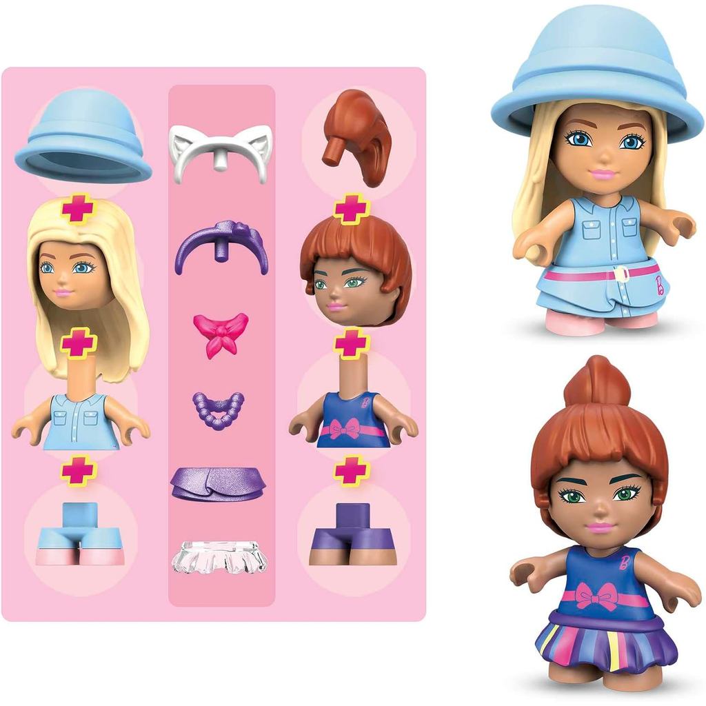 Barbie Mega Construx Barbie Malibu House, Dolls with Building Blocks House and Toy Accessories, 5 Years and Up