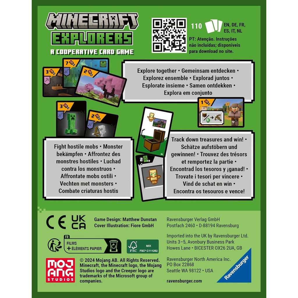 Ravensburger 21580 Minecraft Explorers - Cooperative Card Game for 2-4 People Ages 8 and up