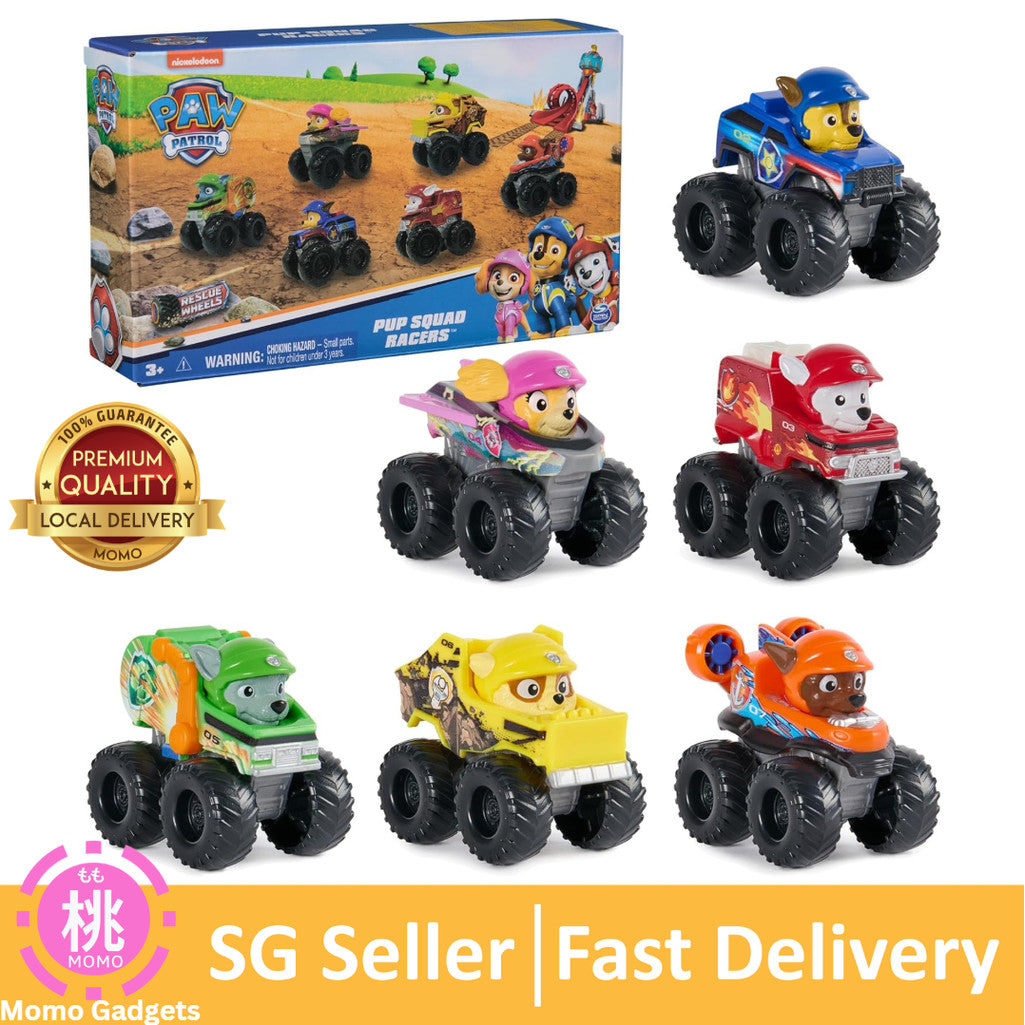 PAW Patrol Rescue Wheels 6-Piece Pup Squad Racers Vehicle Gift Set