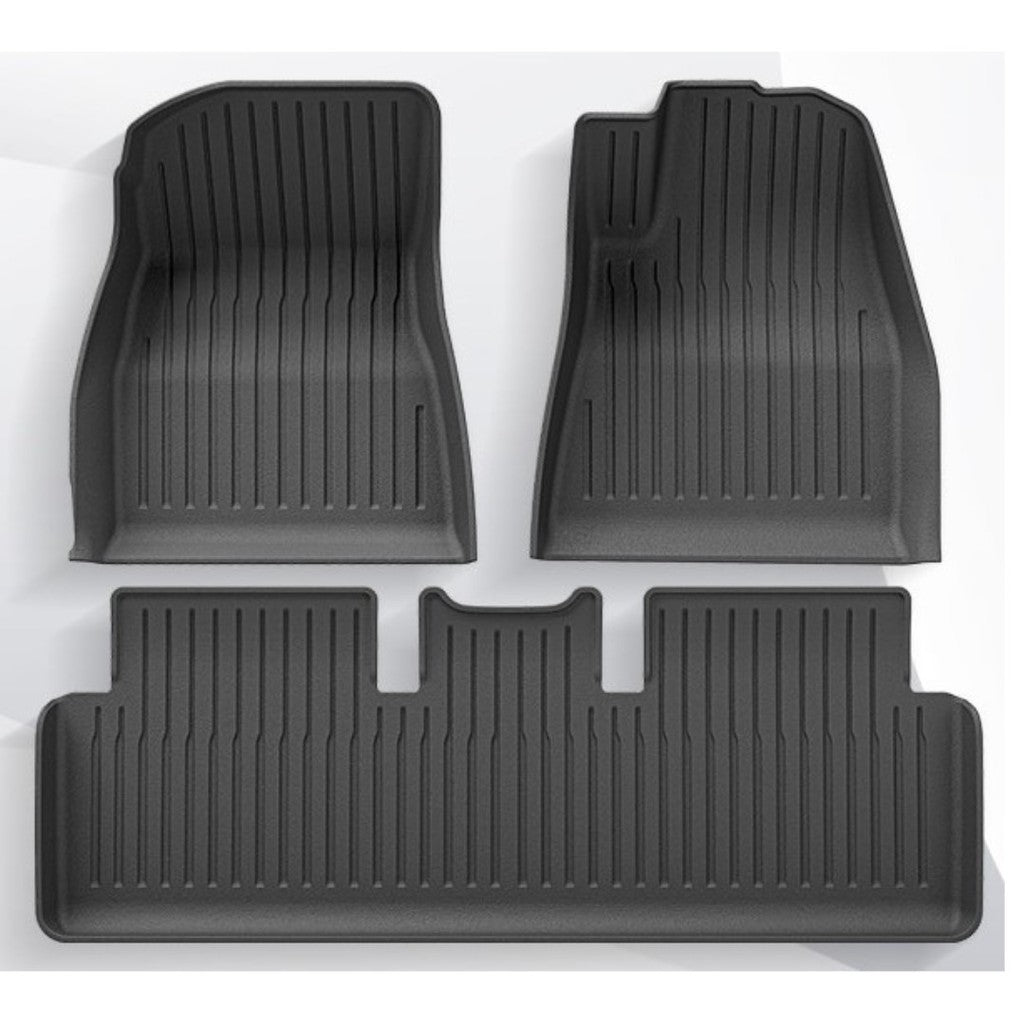 Floor Mats for 2024 2025 2026 SG Tesla Model 3 Highland 8 PCS Floor Cargo Liners Full Set All Weather TPE