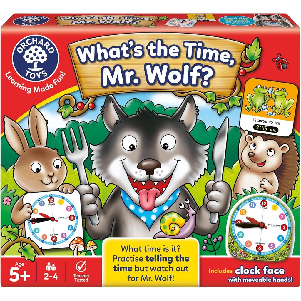 Orchard Toys What's The Time Mr. Wolf? Time-Telling Game