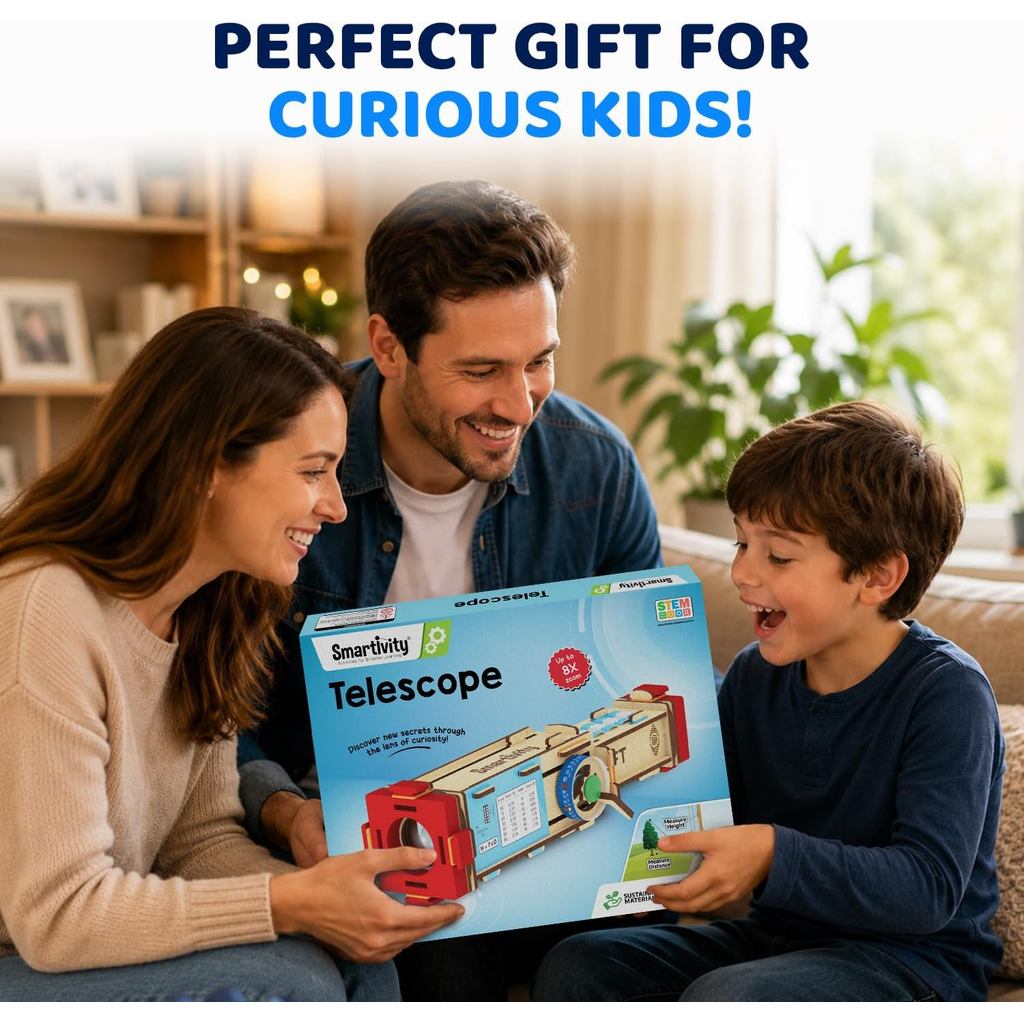 Smartivity DIY Telescope STEM Toy for Kids 8-14 Years