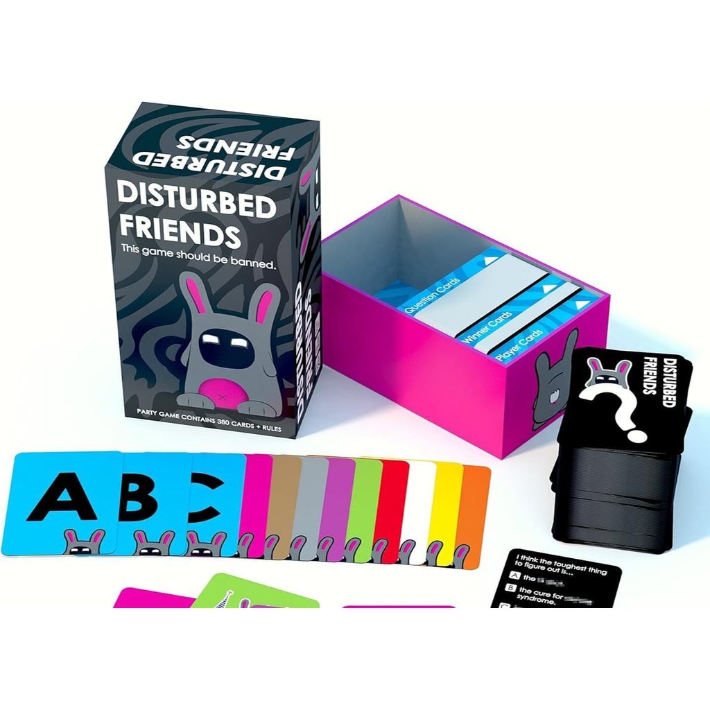 Disturbed Friends Party Game – Hilarious Adult Card Game to Find Out How Well You Know Your Friends