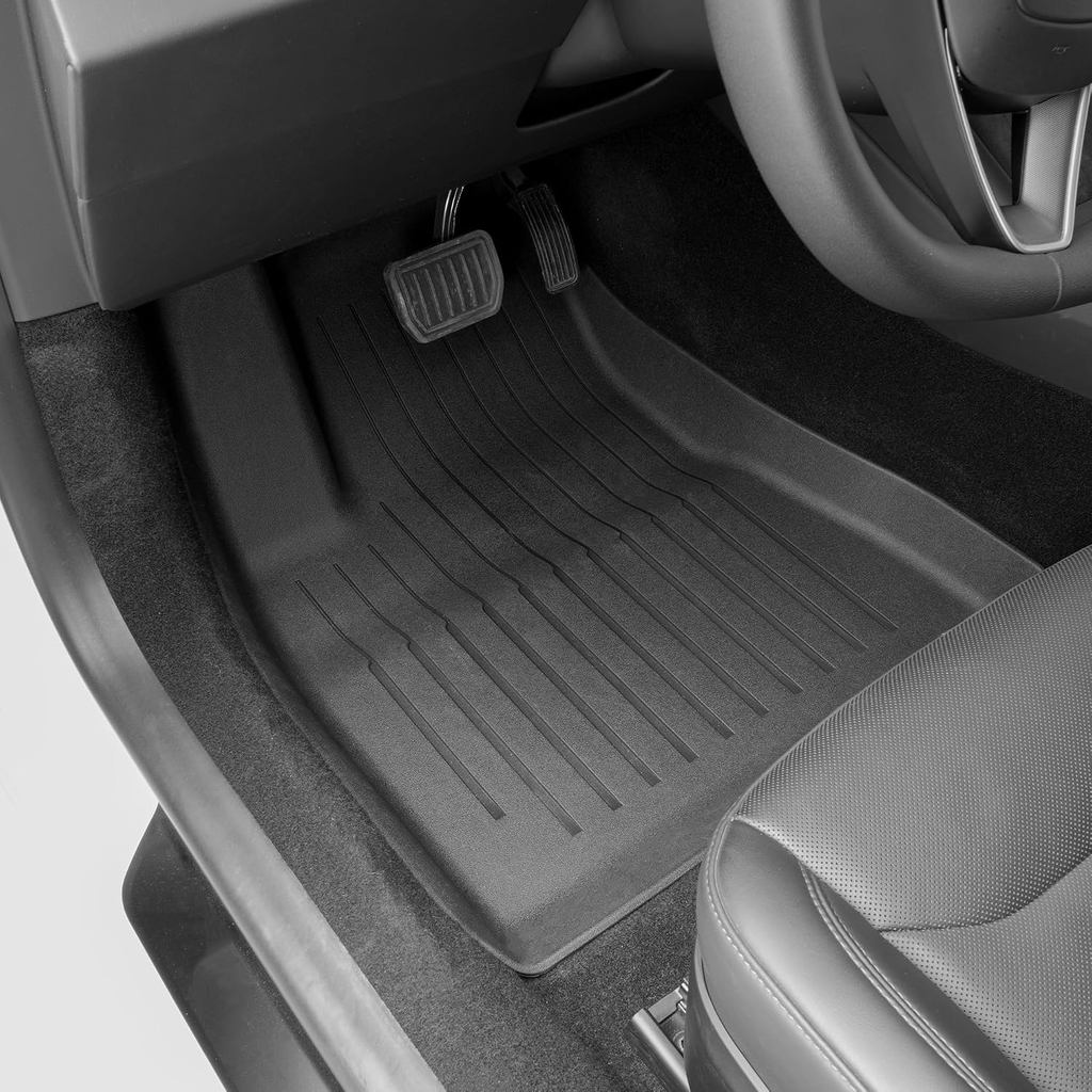 Floor Mats for 2024 2025 2026 SG Tesla Model 3 Highland 8 PCS Floor Cargo Liners Full Set All Weather TPE