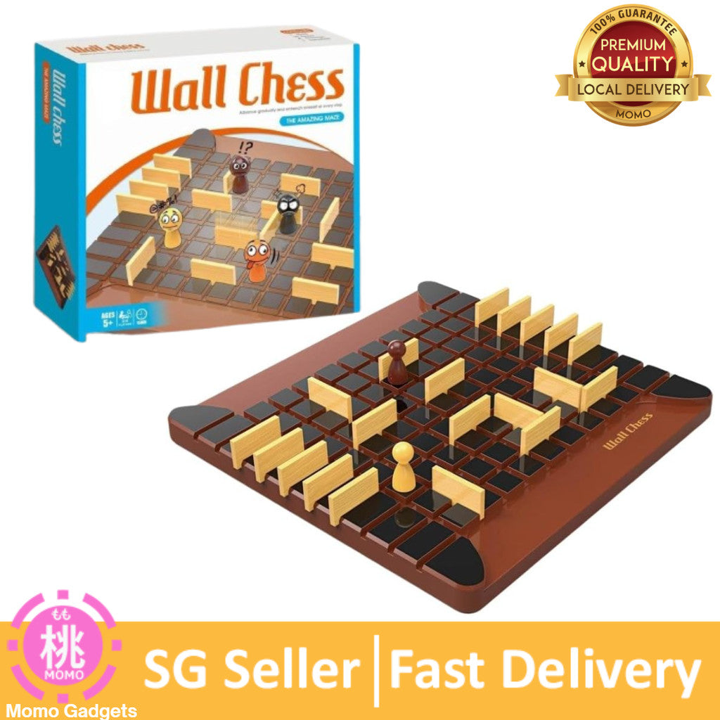 Quoridor Wall Chess Game, Amazing Maze, Ages 5+, 2-4 Players, 15 Minutes Playing Time