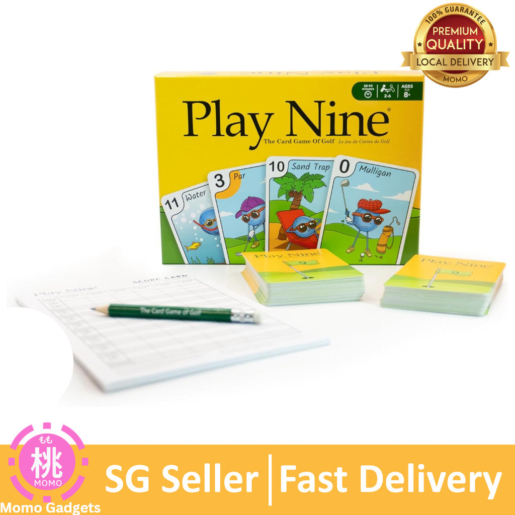 Play Nine The Card Game of Golf, Ages 8 and Up , 15 Min Gameplay, Family Friendly Card Game for Kids