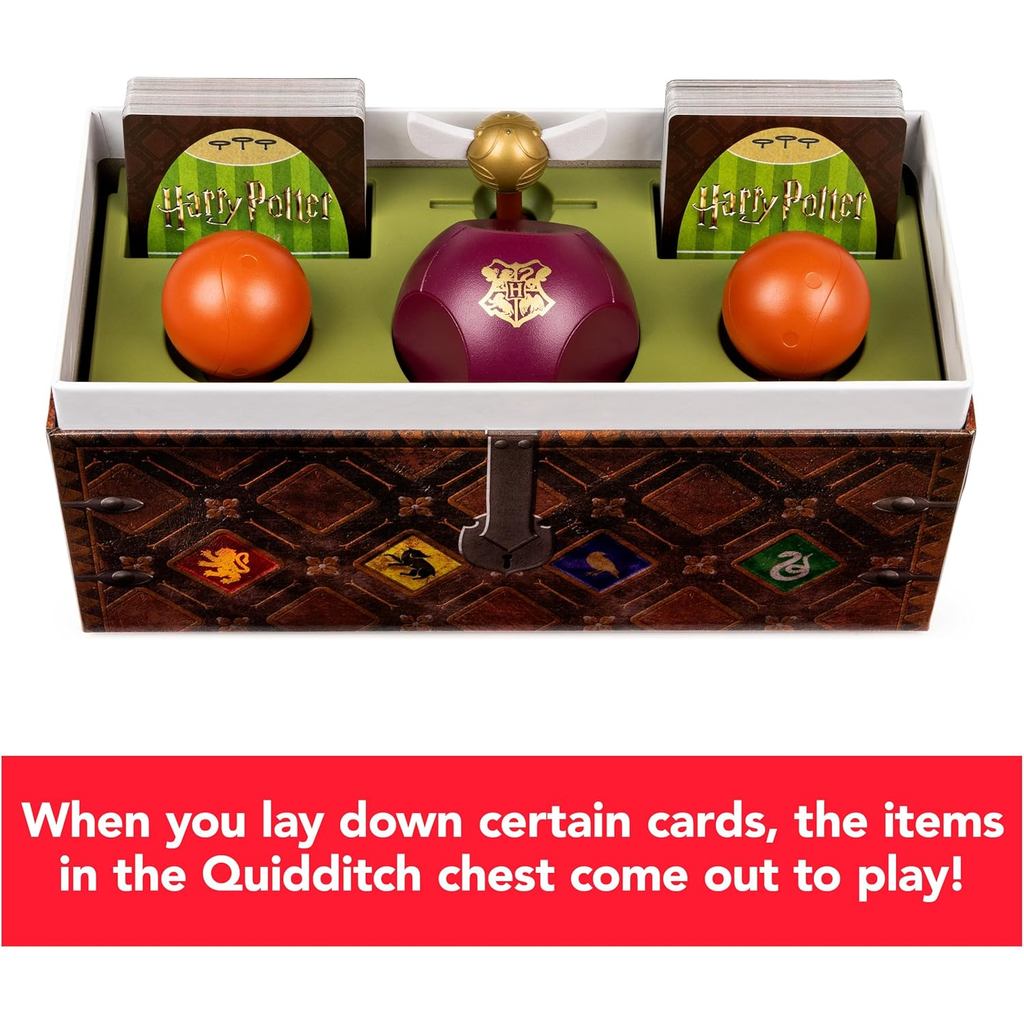 Harry Potter Catch The Golden Snitch, A Quidditch Board Game for Witches, Wizards and Muggles, Family Game Ages 8 & up