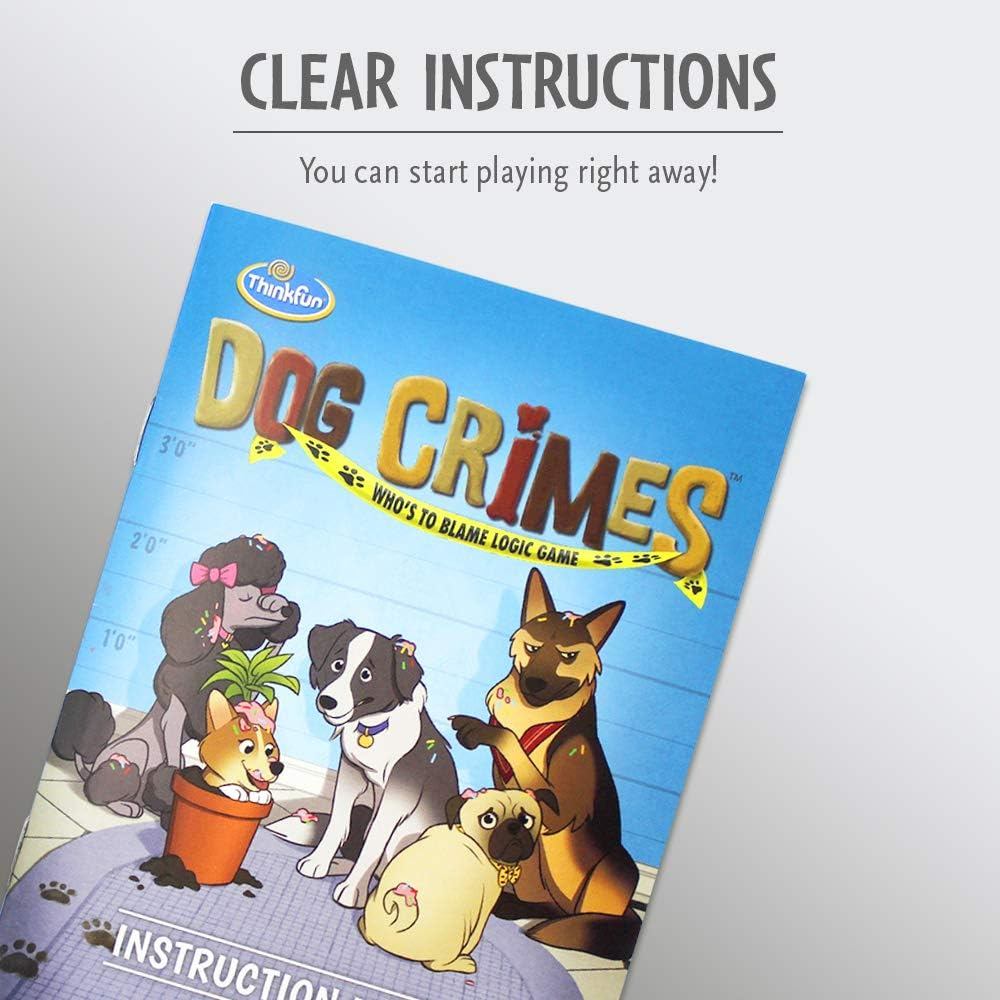 ThinkFun Dog Crimes Logic Game - Engaging Brainteaser for Kids and Adults | Suitable for Ages 8 and Up