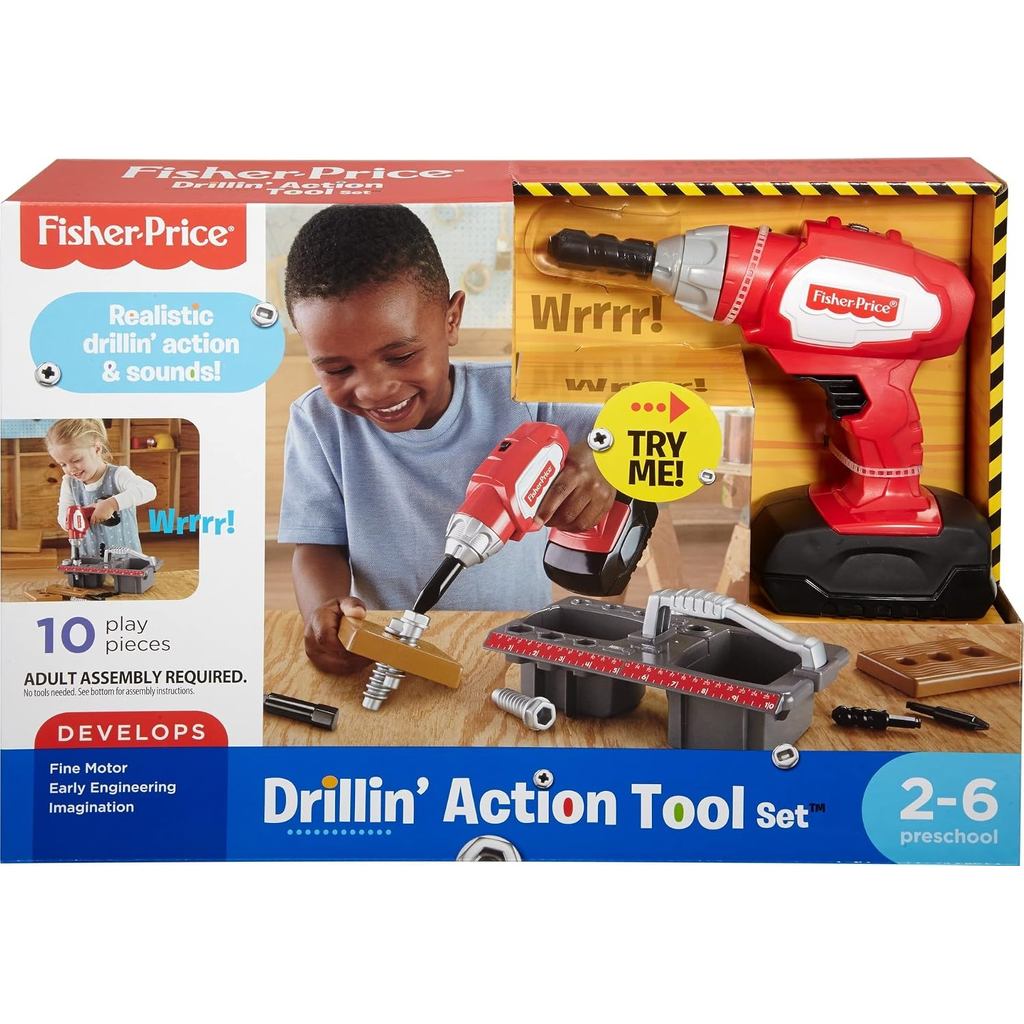 Fisher-Price Drillin' Action Tool Set