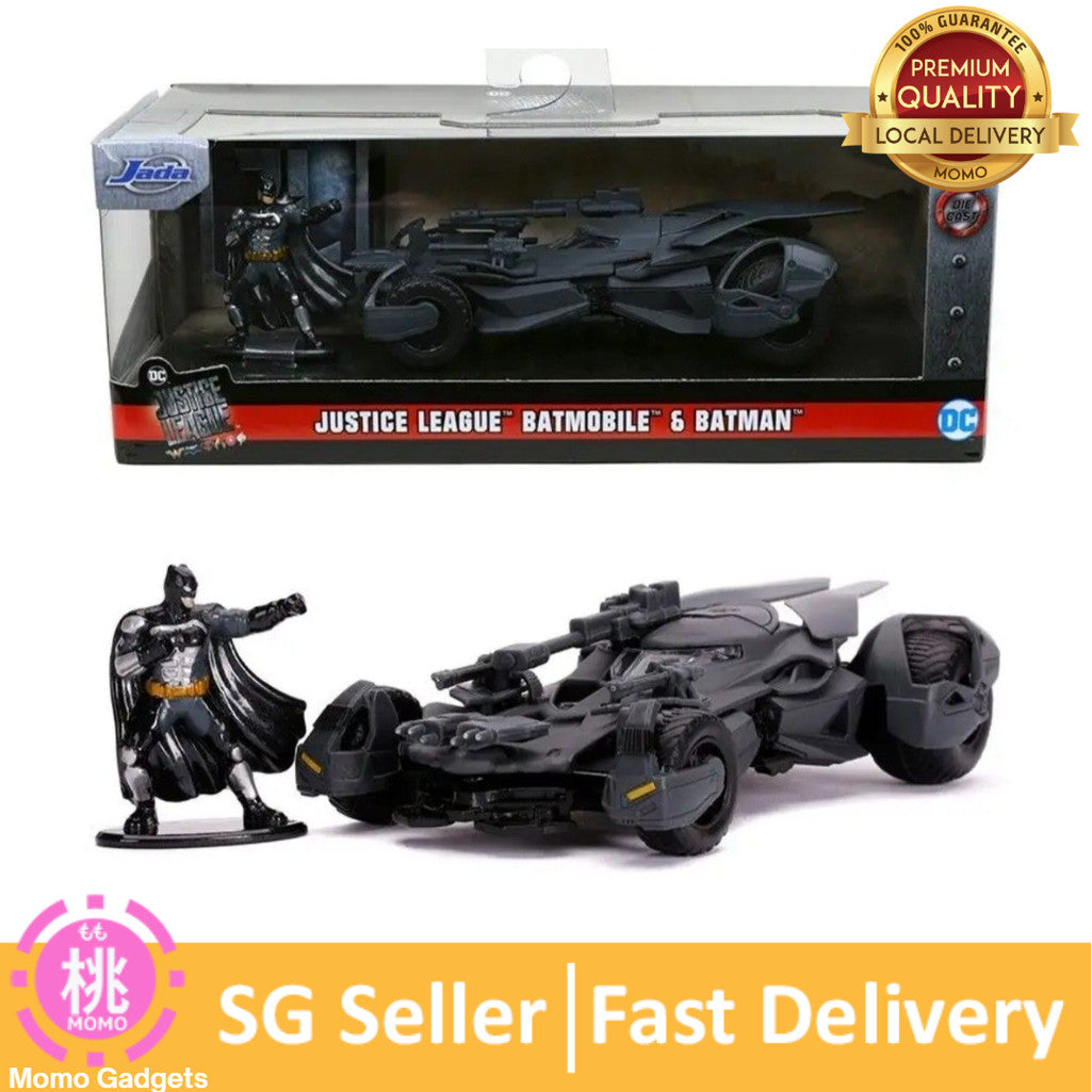 Jada Toys DC Comics Justice League Batman & Batmobile 1:32 Die - Cast Vehicle with Figure
