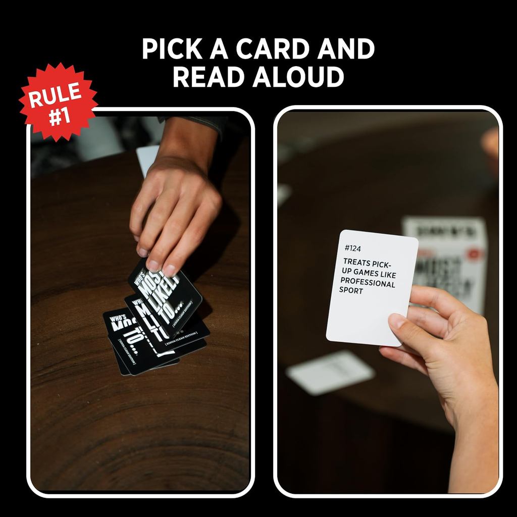 Who's Most Likely To... Kinda Clean Edition | Family Card Game | Ages 14+