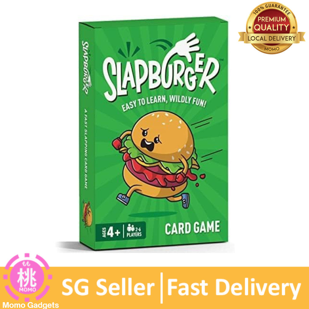 Slapburger - Fun Family Games for Game Night - Card Games-15 Min, Ages 4 and Up, 2-6 Players, 52 Playing Cards