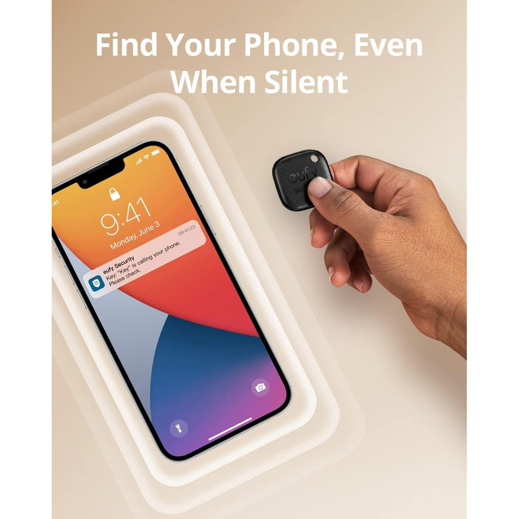 eufy Security by Anker SmartTrack Link (Black, 1-Pack), Android not Supported, Works with Apple Find My (iOS only)