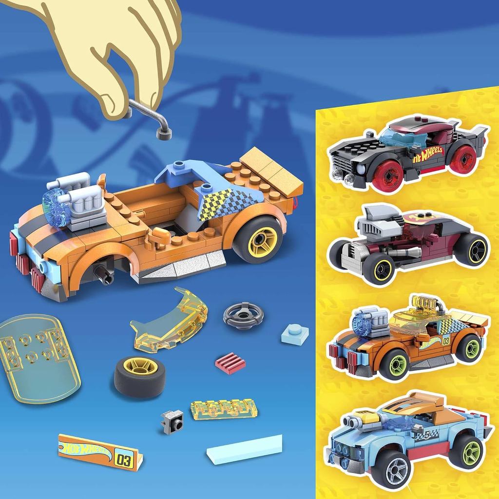 Hot Wheels Racing Car Toy Set, Building Set with 485 Pieces , for Children from 5 Years