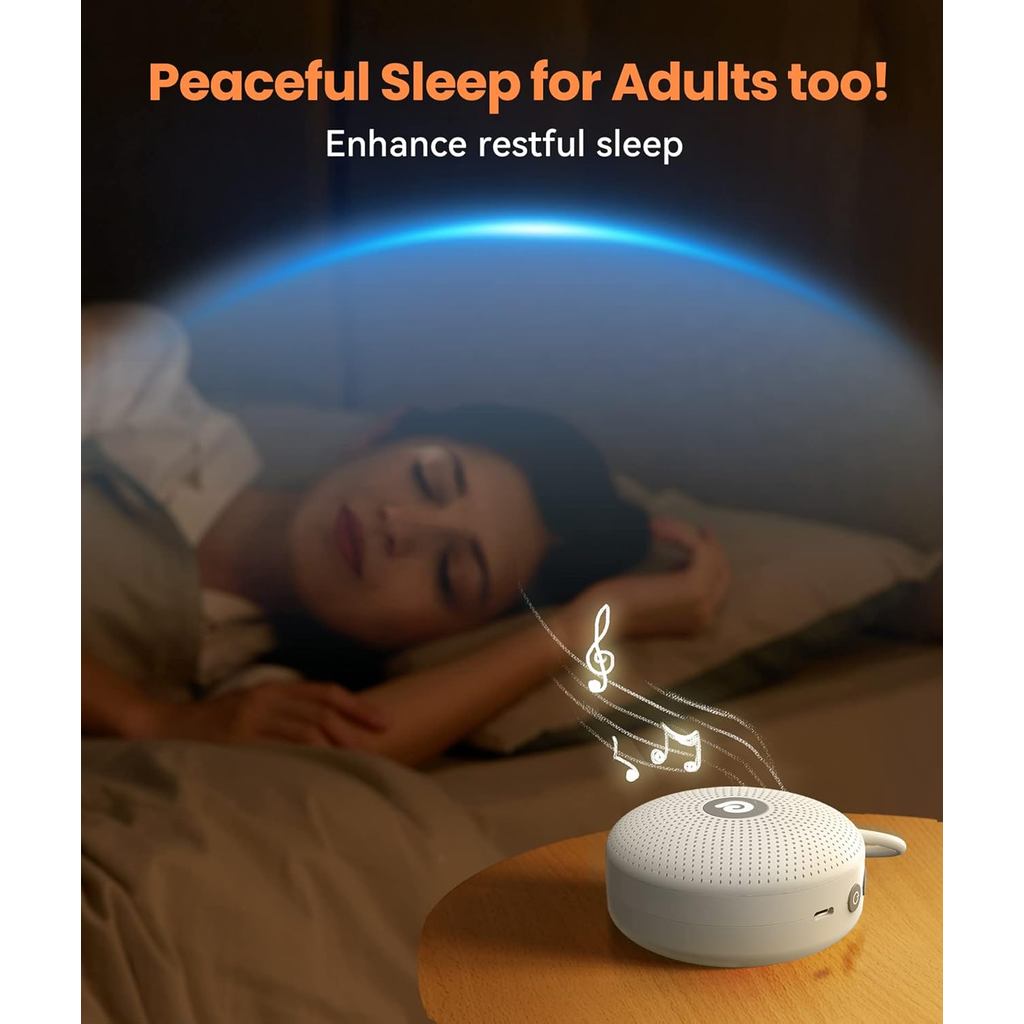 Dreamegg Portable Noise Machine for Baby Adult, Features Powerful Battery, 21 Soothing Sound, Noise Canceling
