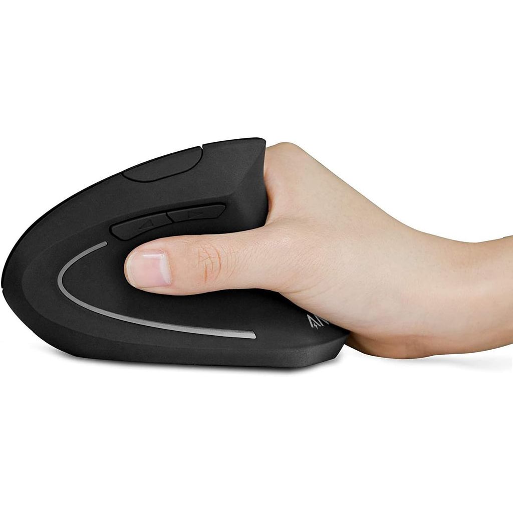 Anker 2.4G Wireless Vertical Ergonomic Optical Mouse for Work, Multi-Device Connectivity, 800/1200 /1600 DPI