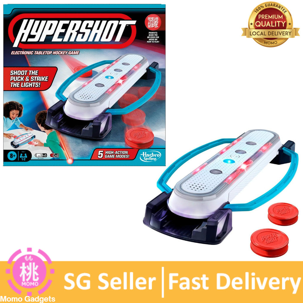 Hasbro Gaming Hypershot Electronic Tabletop Hockey Game | 5 Games in 1 | Music, Lights, and Sounds | Ages 8 and Up
