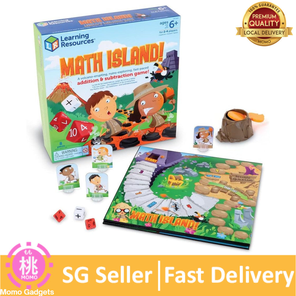 Educational Math Island Strategy Game for Kids - Family Board Game with Fast Delivery