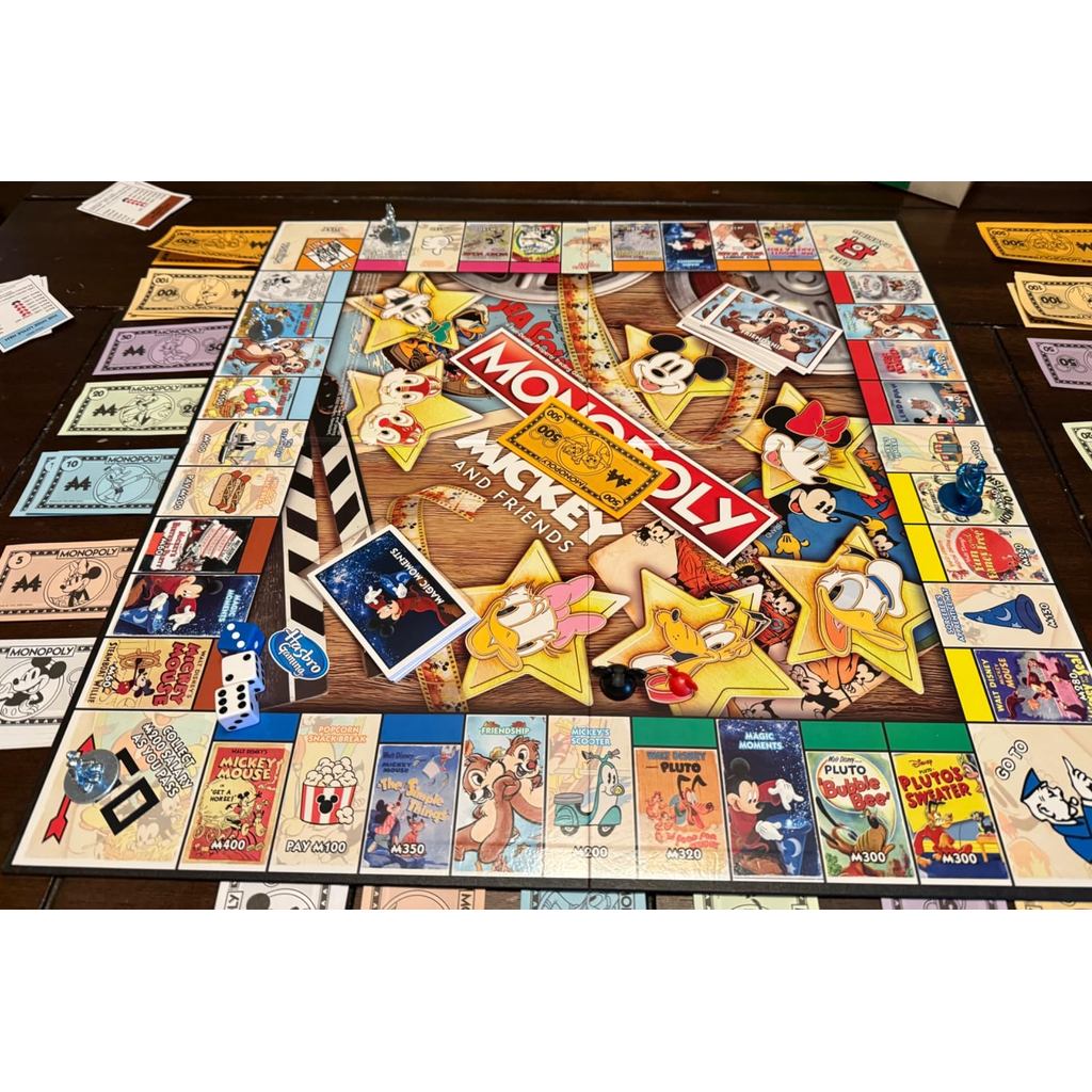 Monopoly: Disney Mickey and Friends Edition Board Game, Ages 8+, for Disney Fans, Mickey and Friends Monopoly Tokens