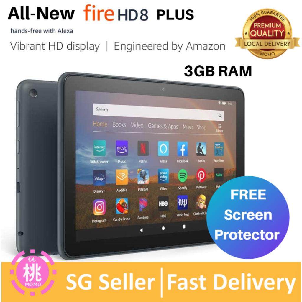 Amazon Fire HD 8 FREE Screen Protector (2GB RAM) / HD 8 Plus (3GB RAM) tablet, 8" HD display, 32 GB