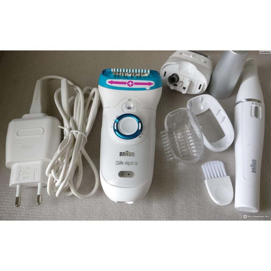 Braun Silk-Epil 9 9-558 Wet and Dry Cordless Epilator with 5 Extras Kit