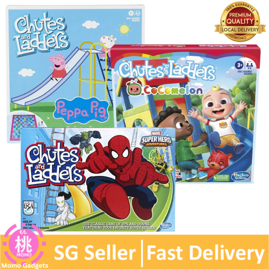 Hasbro Gaming Marvel SpiderMan/Cocomelon/Peppa Pig/Disney Princess Chutes and Ladders Game