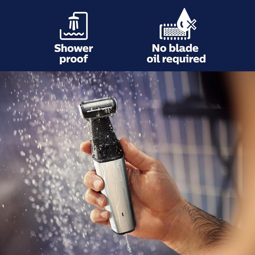 Philips Norelco Bodygroom Series 5000 Showerproof Body & Manscaping Trimmer for Men with Back Attachment, BG5025/40