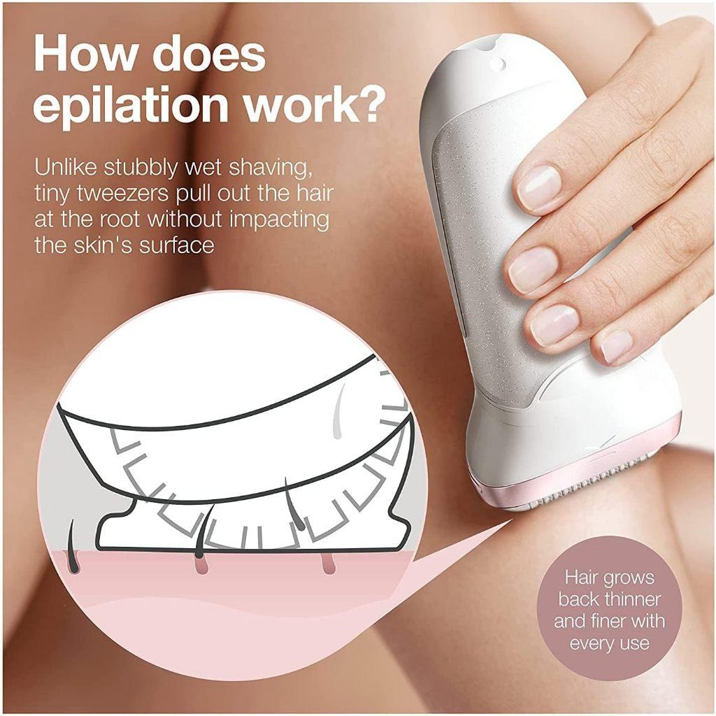 Braun Silk epil 9 9 9-890, Epilator for Long-Lasting Hair Removal, Includes Shaver and Trimmer Head, Micro-Grip Tweezer