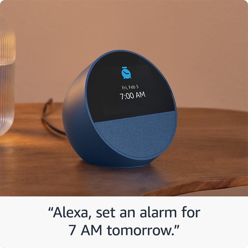 All-new Amazon Echo Spot , Smart alarm clock with vibrant sound + Alexa