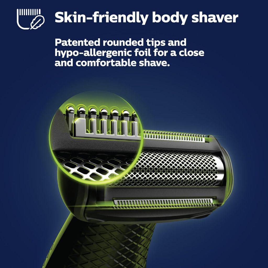 Philips Norelco Bodygroom Series 5000 Showerproof Body & Manscaping Trimmer for Men with Back Attachment, BG5025/40