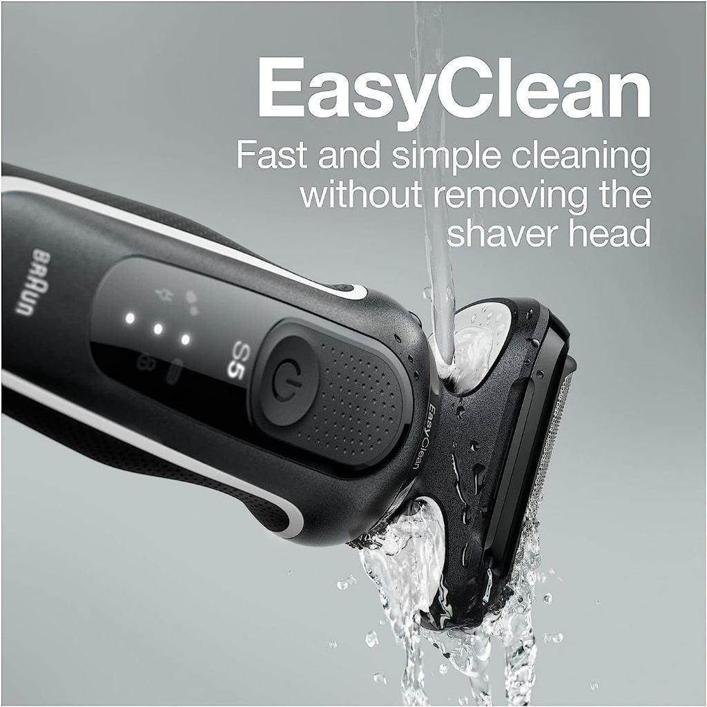 Braun Electric Razor for Men, Waterproof Foil Shaver, Series 5 5050cs, Wet&Dry Shave,with Beard Trimmer and Body Groomer