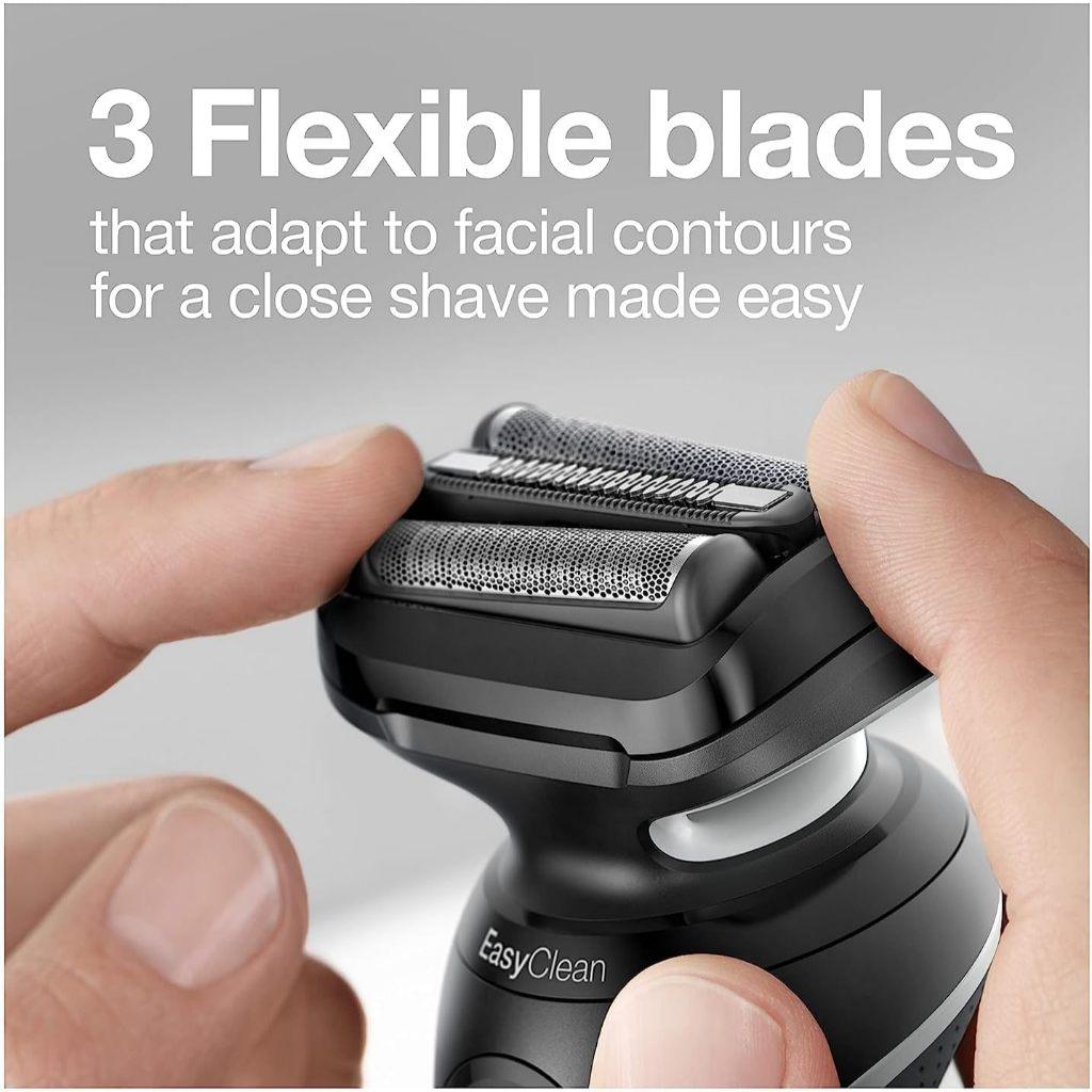 Braun Electric Razor for Men, Waterproof Foil Shaver, Series 5 5050cs, Wet&Dry Shave,with Beard Trimmer and Body Groomer