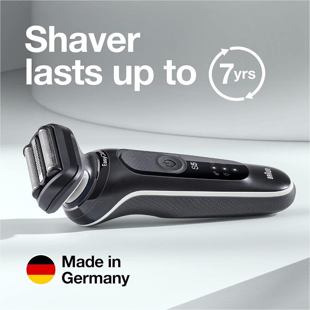 Braun Electric Razor for Men, Waterproof Foil Shaver, Series 5 5050cs, Wet&Dry Shave,with Beard Trimmer and Body Groomer