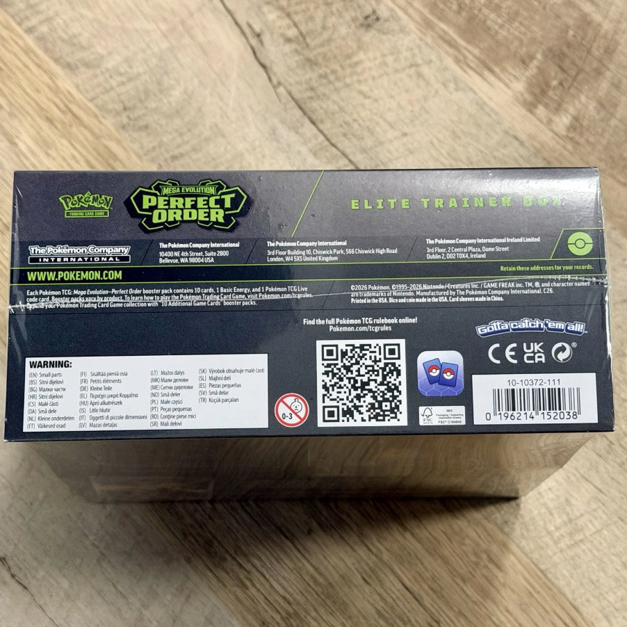 POKEMON TCG: Perfect Order ETB Pokemon TCG Mega Evolutions Elite Trainer Box