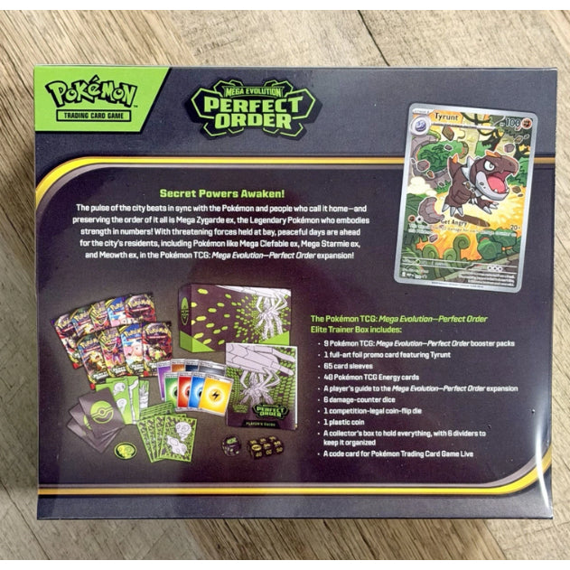 POKEMON TCG: Perfect Order ETB Pokemon TCG Mega Evolutions Elite Trainer Box