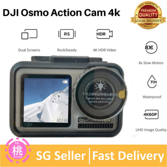 DJI Osmo Action 6 - Brand New 1/1.1-Inch CMOS | 32x Slow Motion | Gesture Control | 50GB Built-in Storage