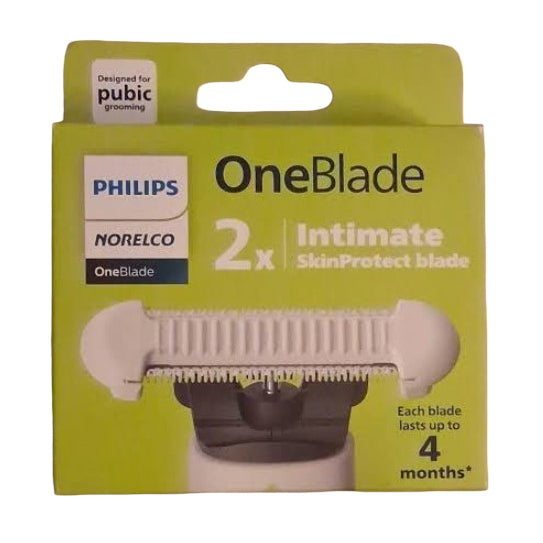 Philips OneBlade Intimate Blades, for All OneBlade and OneBlade Pro Models, SkinProtect Blades for Trimming and Shaving